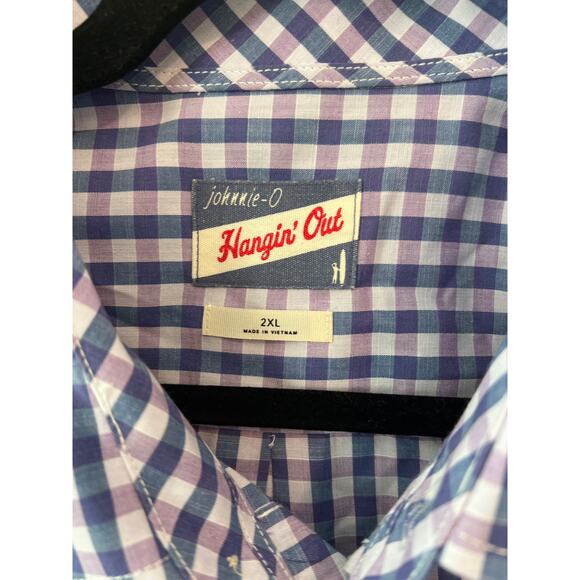 Johnnie-O size XXL plaid button down shirt - Picture 2 of 3